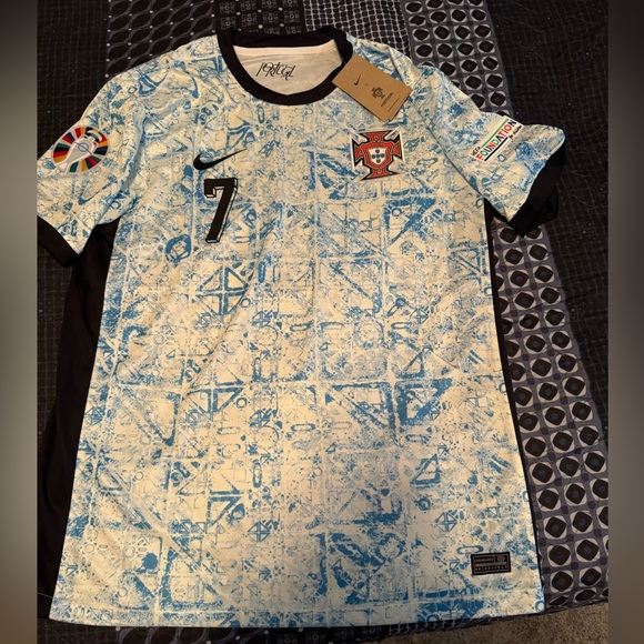 Cr7 cristiano ronaldo soccer jersey portugal new short sleeve euro 2024 nike - Picture 1 of 12